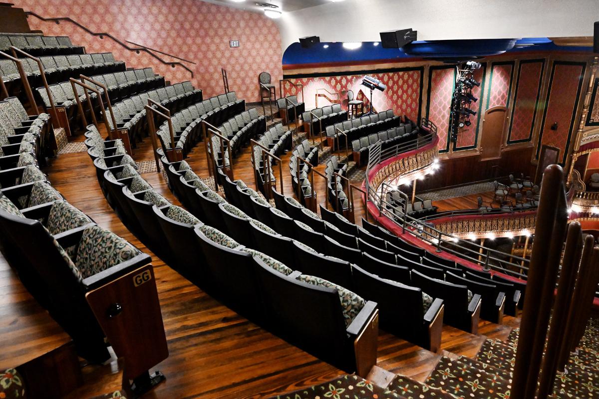 Gallery seating in the historic opera house