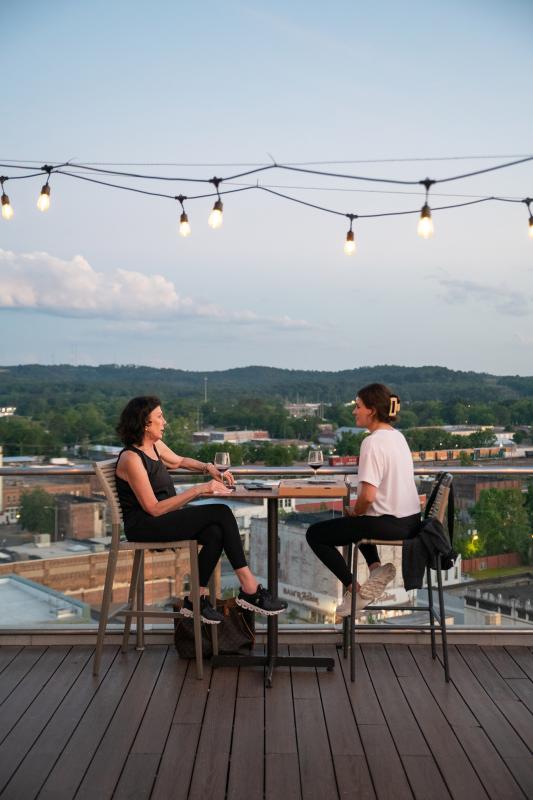 Boxcar outside dining