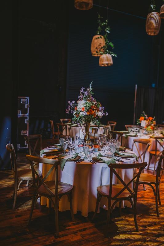 Rehersal dinner on opera stage